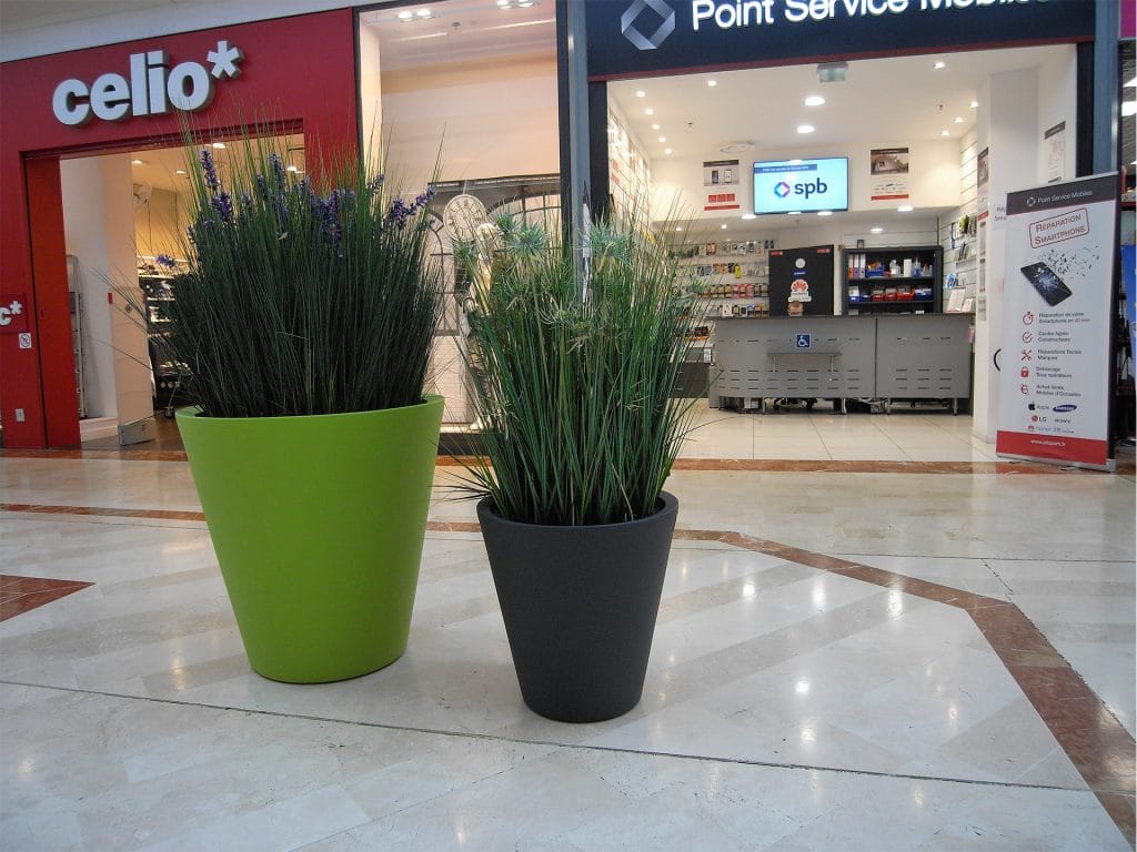 aménagement végétal pour un centre commercial