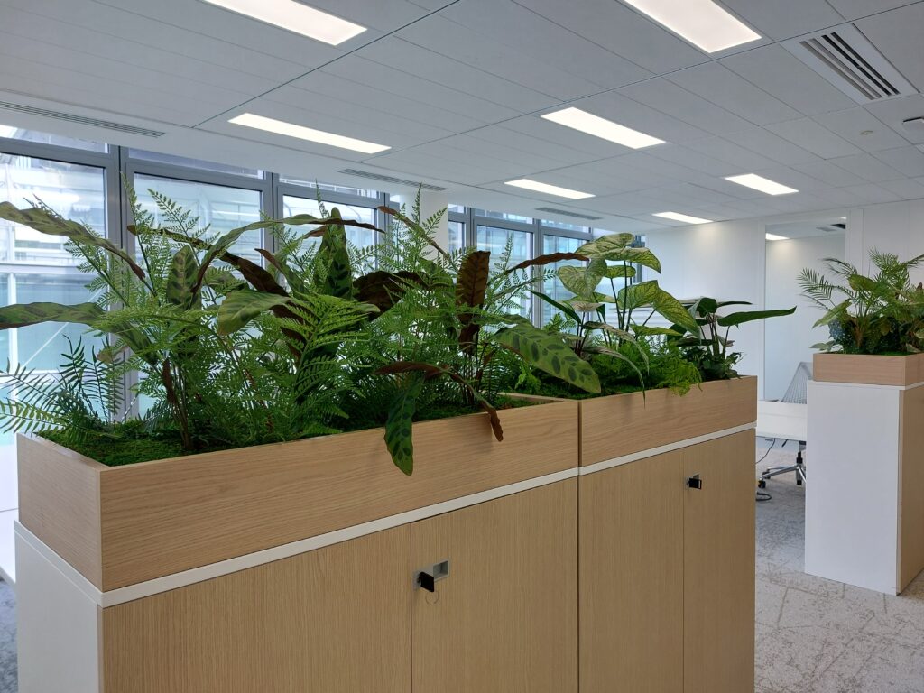 jardinière plantes artificielle siège social