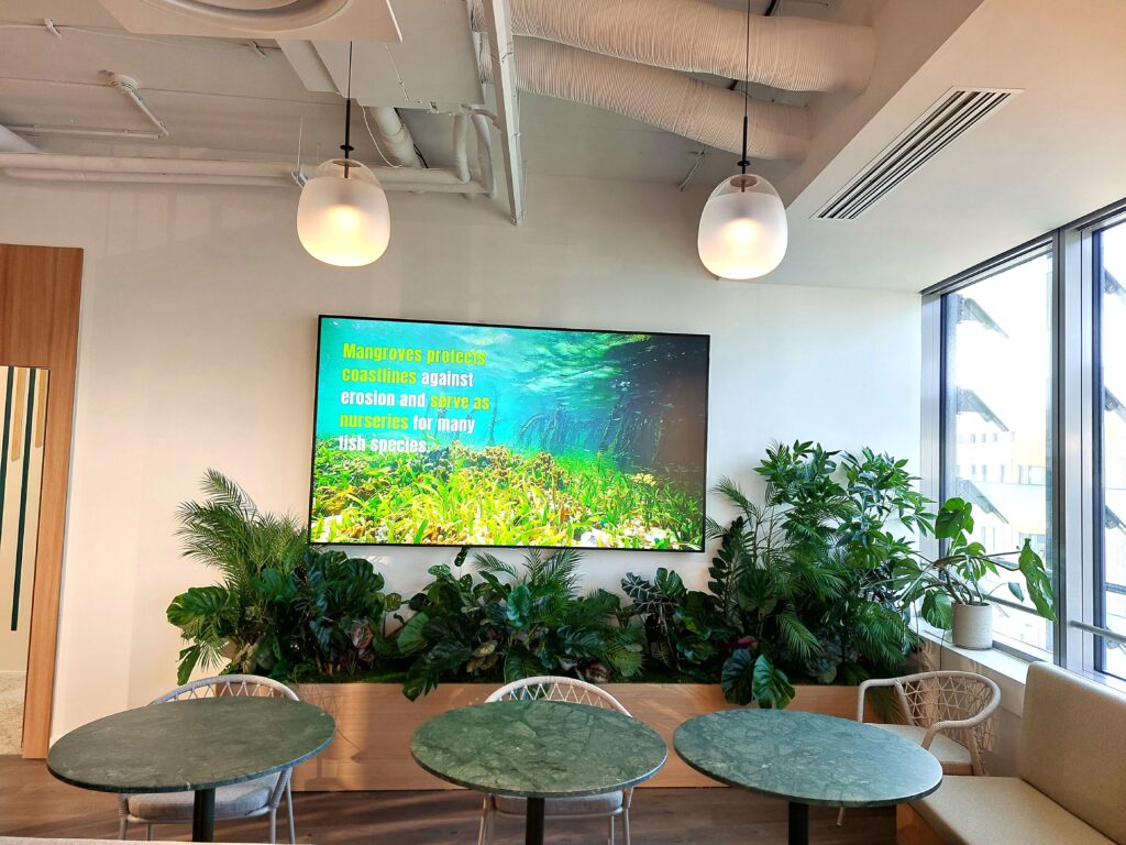 Végétalisation intérieure d’un siège social aux abords de Paris